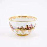 PORCELAIN TEA BOWL WITH CIRCUMFERENTIAL SHOPPING TRIP SCENE - photo 5