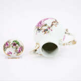 PORCELAIN COFFEE POT WITH FINEST DEPICTION IN PURPLE CAMAIEU - фото 6
