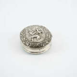 SILVER OVAL BOX WITH MUSICIAN AND SEA GOD ON HIPPOCAMPUS - photo 2