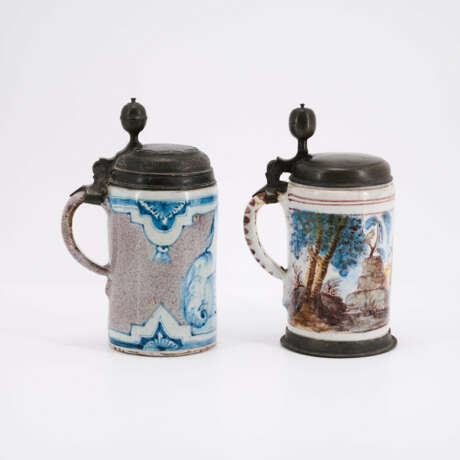 WALZENKRUG TANKARD WITH WINE DRINKER ON BARREL - photo 4