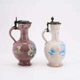 TWO STONE SHORT-NECKED EWER WITH FLORAL CARTOUCHES - photo 4