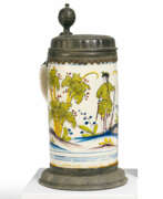 Thuringia. LARGE "WALZENKRUG" TANKARD WITH HUNTER