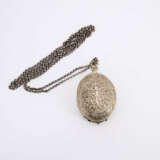 SILVER WATCH CASE WITH LONG CHAIN - photo 3