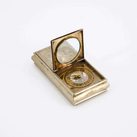 METAL SNUFF BOX WITH BUILT-IN WATCH - photo 5