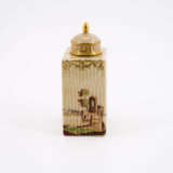 PORCELAIN TEA CADDY WITH HUSSAR SCENE - photo 2