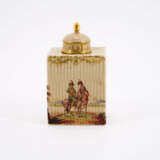 PORCELAIN TEA CADDY WITH HUSSAR SCENE - photo 5