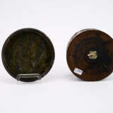 RARE WALNUT BOX WITH TIN AND MOTHER-OF-PEARL INLAYS - photo 7