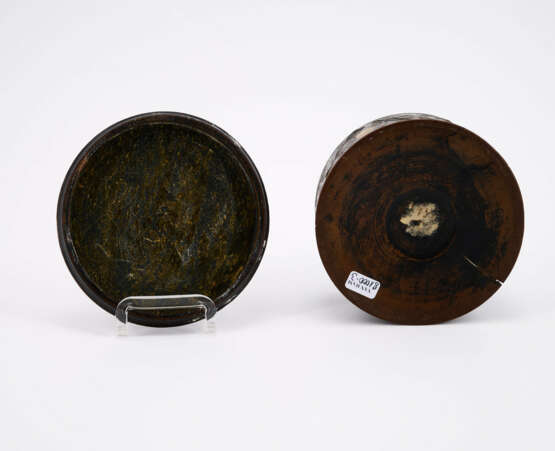 RARE WALNUT BOX WITH TIN AND MOTHER-OF-PEARL INLAYS - photo 7