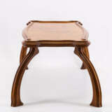 SMALL WOODEN TABLET TABLE WITH BIRCH BRANCH AND BUTTERFLY - photo 2