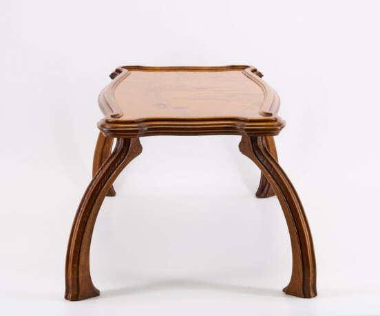 SMALL WOODEN TABLET TABLE WITH BIRCH BRANCH AND BUTTERFLY - photo 4