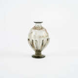 SMALL GLASS VASE WITH SMALL LAKE AND FISHERMAN - photo 2