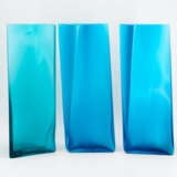 THREE LARGE GLASS VASES "ROSETTA, GHIACCIO, VELATO" - photo 2