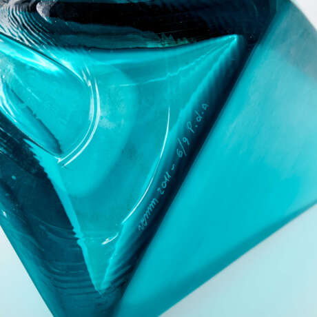 THREE LARGE GLASS VASES "ROSETTA, GHIACCIO, VELATO" - photo 7