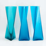 THREE LARGE GLASS VASES "ROSETTA, GHIACCIO, VELATO" - photo 8
