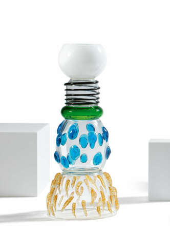 LARGE GLASS VASE "ALCOR" - photo 1