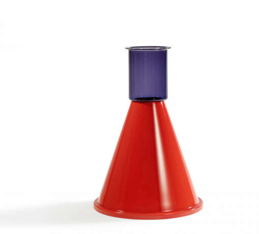 LARGE GLASS VASE 'GOBURAM ROSSO' - photo 1