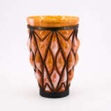 LARGE PORCELAIN VASE WITH IRON MOUNTING - photo 2
