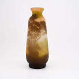 LARGE GLASS VASE WITH LAKE LANDSCAPE IN EVENING LIGHT - photo 2
