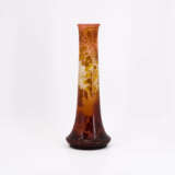 LARGE GLASS VASE WITH WINE TENDRILS - photo 1