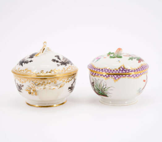 PORCELAIN SUGAR BOWL WITH FOREST BIRDS - photo 4