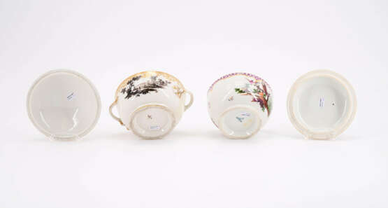 PORCELAIN SUGAR BOWL WITH FOREST BIRDS - photo 7