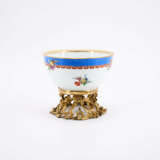 PORCELAIN SLOP BOWL WITH FLOWERS - photo 1