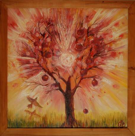 Дерево любви/ Tree of love Canvas Oil paint 2016 - photo 1