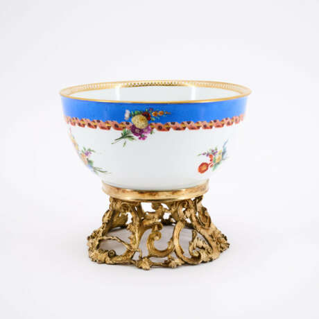 PORCELAIN SLOP BOWL WITH FLOWERS - photo 6