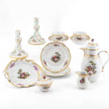 PORCELAIN COFFEE SERVICE FOR 12 WITH COLOURFUL COTTON WOOL SCENE - photo 12