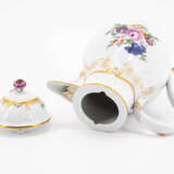 PORCELAIN COFFEE SERVICE FOR 12 WITH COLOURFUL COTTON WOOL SCENE - photo 5
