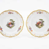 PORCELAIN COFFEE SERVICE FOR 12 WITH COLOURFUL COTTON WOOL SCENE - photo 9