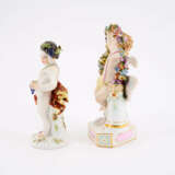 Allegorie des Herbstes und kleiner Devisenputto mit Blumengirlande - Foto 2