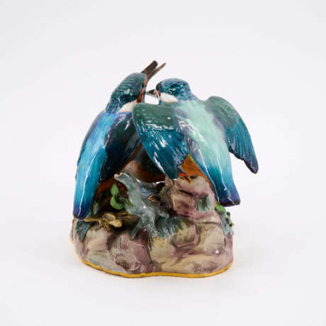 PORCELAIN MEISSEN ENSEMBLE KINGFISHERS - photo 2