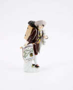 Usine de porcelaine Meissen. PORCELAIN MAP SELLER FROM THE 'CRIS DE PARIS'