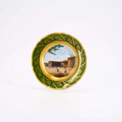 DEEP PORCELAIN PLATE WITH VIEW OF BERLIN UNIVERSITY