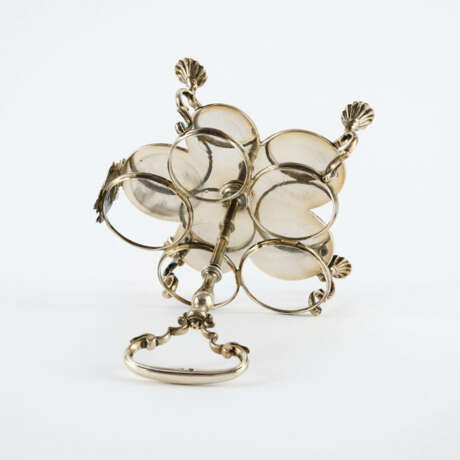 SILVER AND CRYSTAL GEORGE II VINEGAR AND OIL CRUET - фото 8
