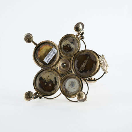 SILVER AND CRYSTAL GEORGE II VINEGAR AND OIL CRUET - фото 9