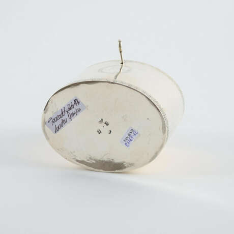 OVAL SILVER GEORGE III TEA CADDY WITH FLORAL FINIAL - фото 8