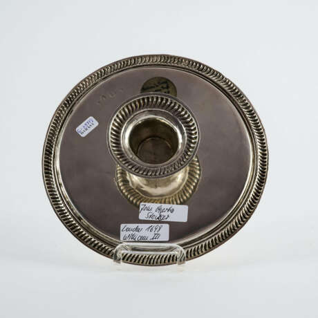SILVER WILLIAM III TAZZA WITH COAT OF ARMS ENGRAVING - фото 6