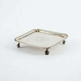 SMALL SQUARE SILVER GEORGE I SALVER - photo 1