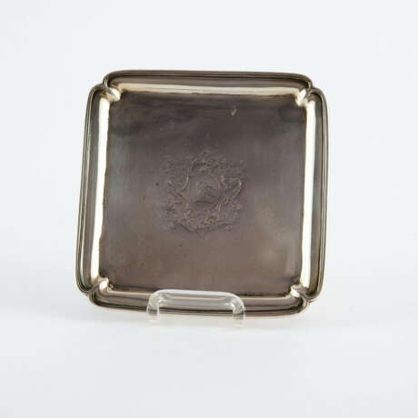 SMALL SQUARE SILVER GEORGE I SALVER - photo 6
