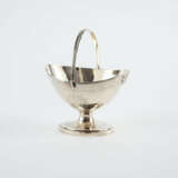 FOOTED SILVER GEORGE III SUGAR BOWL WITH HINGED HANDLES - photo 1