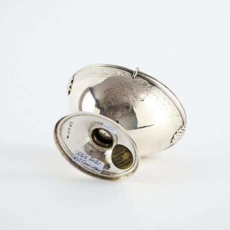 FOOTED SILVER GEORGE III SUGAR BOWL WITH HINGED HANDLES - photo 7