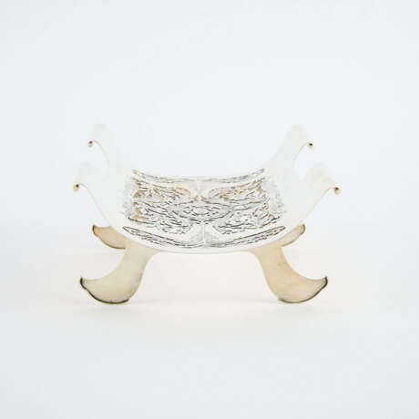 SILVER SERVING BOWL FOR ASPARAGUS - photo 2