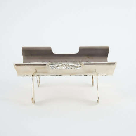 SILVER SERVING BOWL FOR ASPARAGUS - photo 3