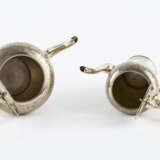 LARGE SILVER COFFEE AND TEA SERVICE WITH FINELY ENGRAVED FLOWER TENDRILS - photo 4