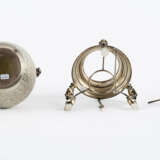 LARGE SILVER COFFEE AND TEA SERVICE WITH FINELY ENGRAVED FLOWER TENDRILS - photo 11