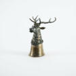 SILVER STIRRUP CUP WITH STAG'S HEAD - Prix ​​des enchères