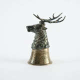 SILVER STIRRUP CUP WITH STAG'S HEAD - фото 2