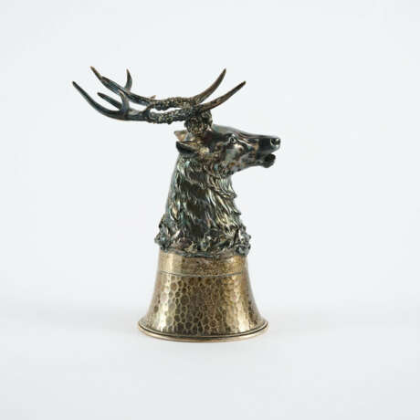SILVER STIRRUP CUP WITH STAG'S HEAD - фото 4